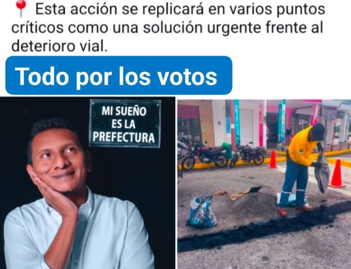 ASFALTO FRIO EN LA VIA COLOMBIA, PRUEBA DE BACHEO PARA BRINDAR MAS SEGURIDAD A CONDUCTORES Y PEATONES