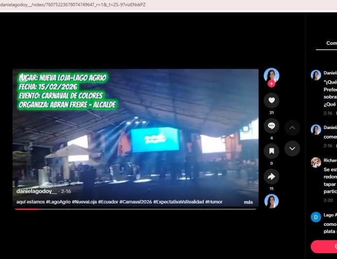 UN EVENTO ORGANIZADO POR EL ALCALDE DE LAGO AGRIO NO SALIO COMO ESPERABAN HUBO POCA ASISTENCIA DE PÚBLICO